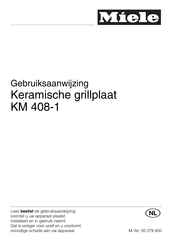 Miele KM 408-1 Gebruiksaanwijzing