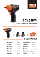 Bahco BCL32IW1 Gebruiksaanwijzing