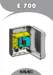 FAAC E 700 Handleiding