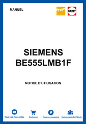 Siemens BE555LM 0 Series Gebruikershandleiding En Installatie-Instructies