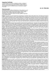 Palmako FR28-5925 Installatiegids