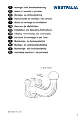 Westfalia 329 089 Montage- En Gebruikshandleiding