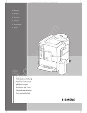 Siemens studioLine TE506S09 Gebruiksaanwijzing