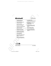 EINHELL 45.221.80 Originele Handleiding