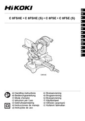 HIKOKI C 8FSE Gebruiksaanwijzing