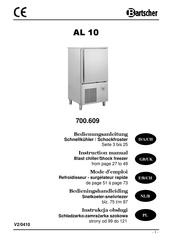 Bartscher 700.609 Bedieningshandleiding