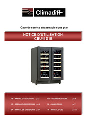 Climadiff CBU41D1B Handleiding
