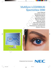 NEC SpectraView 2090 Gebruikershandleiding