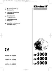 EINHELL 41.823.00 Gebruiksaanwijzing