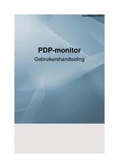 Samsung SyncMaster P42H-2 Gebruikershandleiding