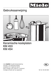 Miele KM 454 Gebruiksaanwijzing