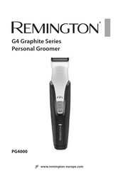 Remington G4 Graphite Series Handleiding