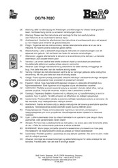 BEA DC/70-702C Addendum Bij Handleiding