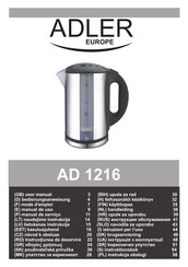 Adler europe AD 1216 Handleiding