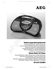 AEG SR 4310 CD/MP3 Gebruiksaanwijzing