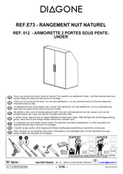 Gautier DIAGONE E73-012 Montage-Instructies