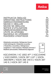 Amica KGCN 387 145 E Gebruiksaanwijzing