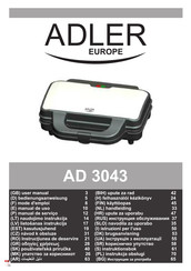 Adler europe AD 3043 Handleiding