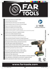 Far Tools One LI 180B Vertaling Van De Originele Handleiding