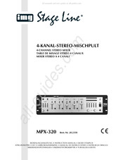 IMG STAGELINE MPX-320 Gebruiksaanwijzing