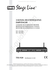 IMG STAGELINE TXS-920 Gebruiksaanwijzing