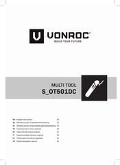 VONROC S OT501DC Vertaling Van De Oorspronkelijke Gebruiksaanwijzing