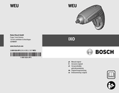 Bosch IXO Oorspronkelijke Gebruiksaanwijzing