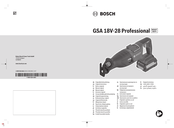 Bosch Professional GSA 18V-28 Oorspronkelijke Gebruiksaanwijzing