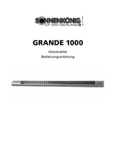 Sonnenkonig GRANDE 1000 Gebruiksaanwijzing