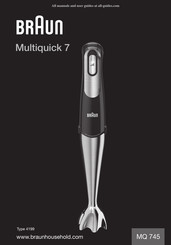Braun Multiquick 7 MQ 745 Handleiding