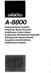 Onkyo A-8800 Gebruiksaanwijzing