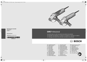 Bosch Professional GWS 19-125 CIE Oorspronkelijke Gebruiksaanwijzing