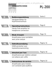 HumanTechnik PL-200 Gebruiksaanwijzing