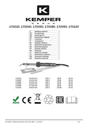 Kemper 170080 Handleiding