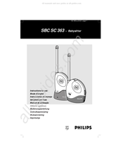 Philips SBC SC 363 Gebruiksaanwijzing