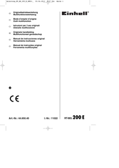 EINHELL RT-MG 200 E Originele Handleiding