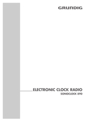 Grundig Sonoclock 890 Handleiding