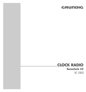 Grundig Sonoclock 52 Handleiding