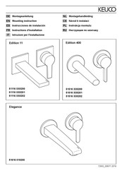 KEUCO Edition 11 51116 0200 Series Montagehandleiding