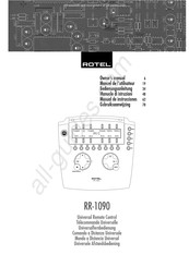 Rotex RR-1090 Gebruiksaanwijzing