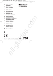 EINHELL Bavaria 42.578.10 Gebruiksaanwijzing