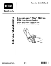 Toro Greensmaster Flex 1820 Gebruikershandleiding