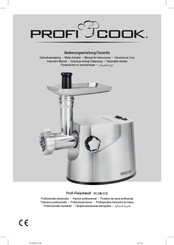 Profi Cook PC-FW 1172 Gebruiksaanwijzing