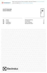 Electrolux EUF2743AOW Gebruiksaanwijzing