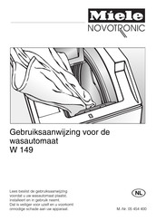 Miele Novotronic W 149 Gebruiksaanwijzing