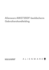 Dell AW2725DFb Gebruikershandleiding
