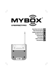 PERFECTPRO myBox Gebruiksaanwijzing