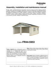 Lemeks Palmako FR44-5953 Montage-, Installatie- En Gebruikershandleiding