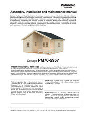 Lemeks Palmako PM70-5957 Montage-, Installatie- En Gebruikershandleiding