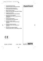 Pattfield Ergo Tools E-KTP 3070 Originele Handleiding